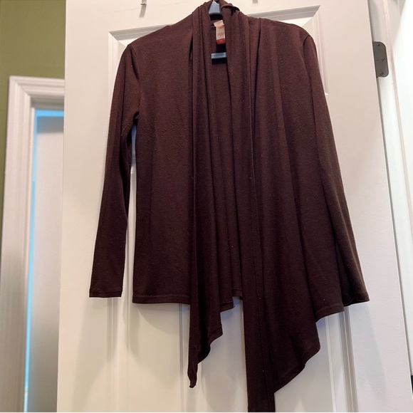 3/$19 No Boundaries waterfall open front cardigan top - Picture 4 of 11